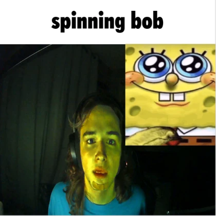 Turning into SpongeBob!