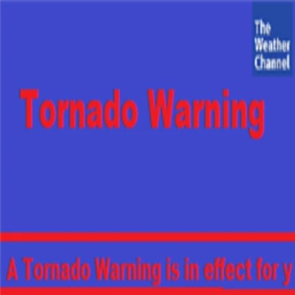 TV with tornado ###