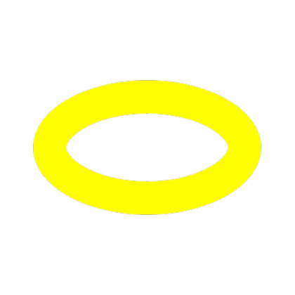 Large Neon Yellow Jump Ring