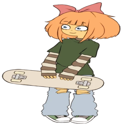 Gnarpy With Skateboard