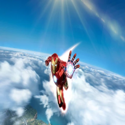 Iron Man in flight