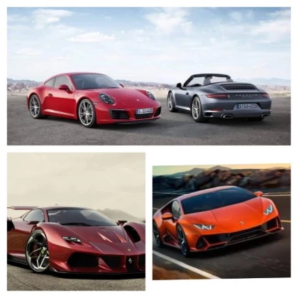 Four Sports Cars!