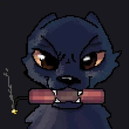 angry magic dog