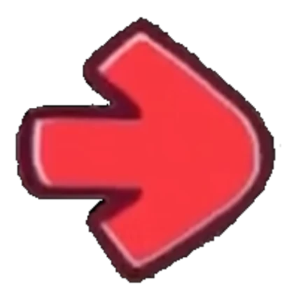 Neon Red Arrow