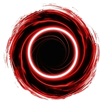 A red and black hole!