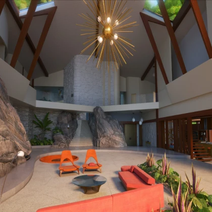 🏝️ Island Lobby Tropical Resort Paradise Beach