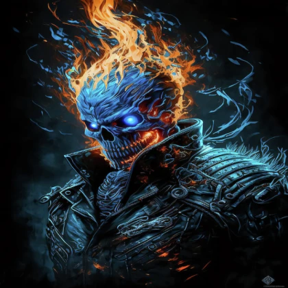ghost rider blue