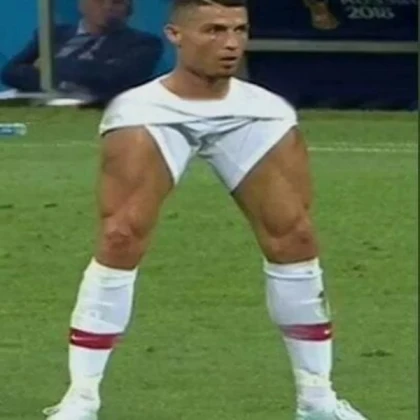 The pumped-up Ronaldo!