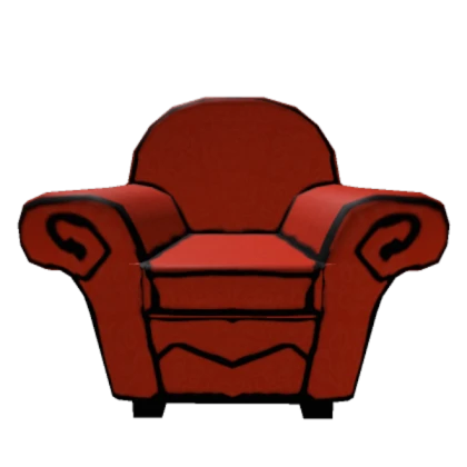 una silla roja 