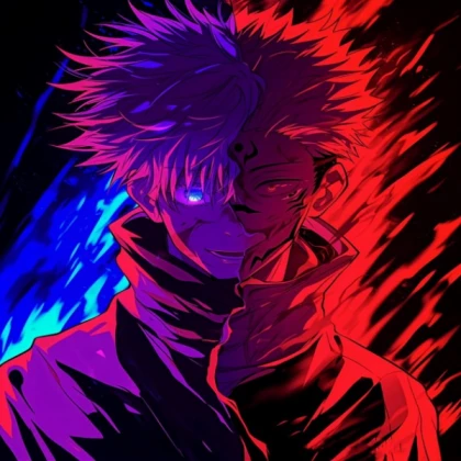 Gojo Satoru Red Blue Purple!
