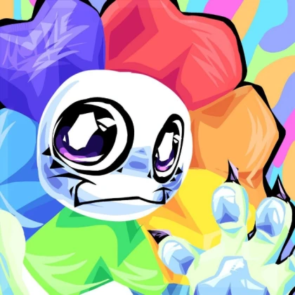 many random color courtney gnarpy