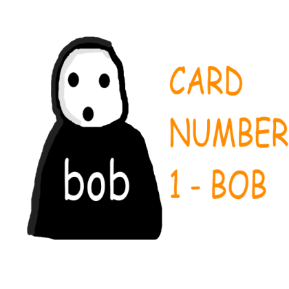 Cards with a phone number for the squid game!