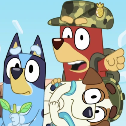 total dramarama and bluey rocket