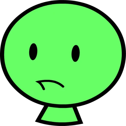green confused face