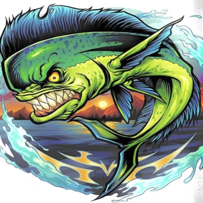 Angry fish