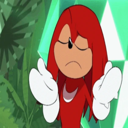Knuckles from the Sonic cartoon!